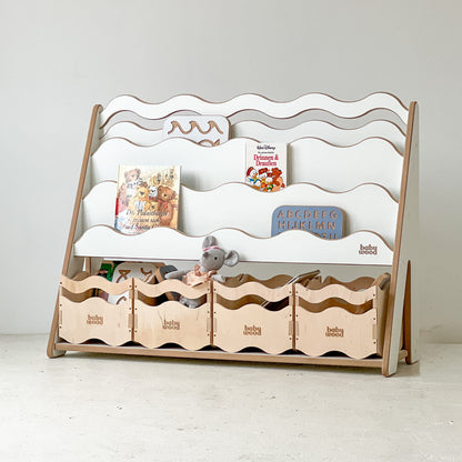 BabyWood Spielzeugkiste aus Holz WAVE