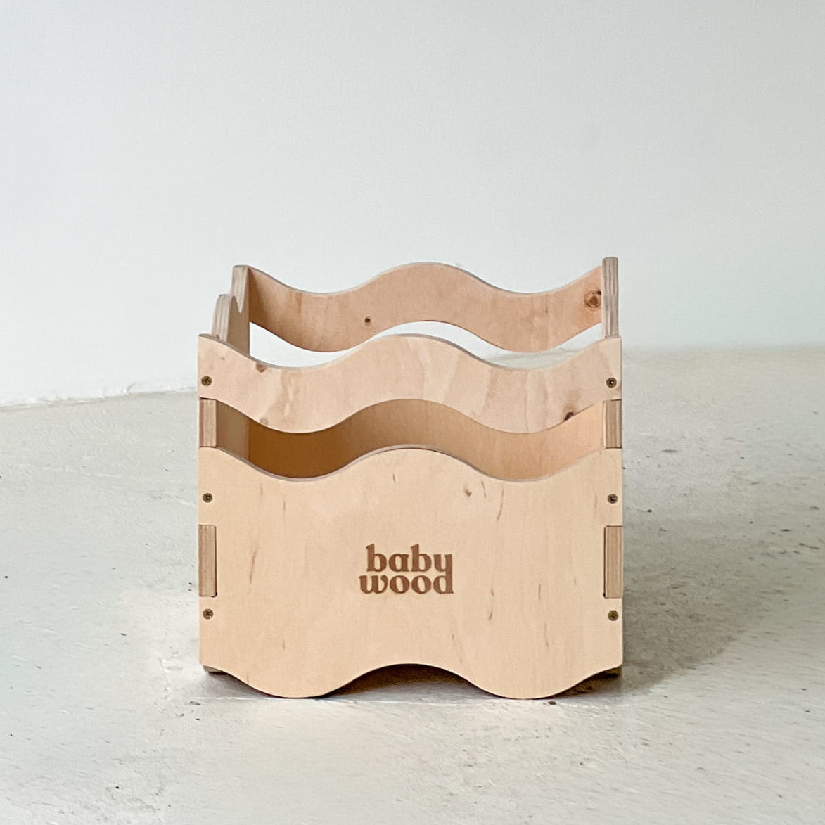 BabyWood Spielzeugkiste aus Holz WAVE
