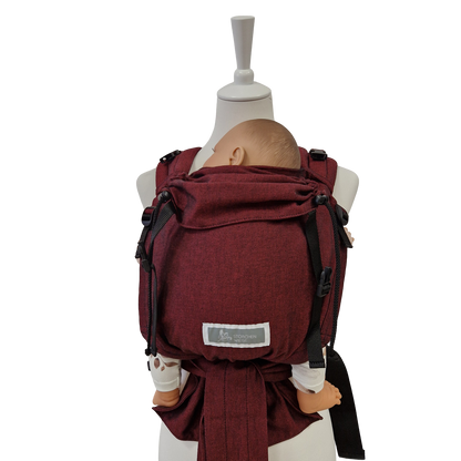 Storchenwiege Talemo Half-Buckle Babytrage – Bordeaux