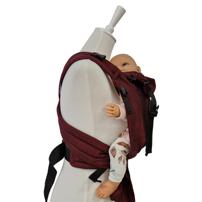 Storchenwiege Talemo Half-Buckle Babytrage – Bordeaux