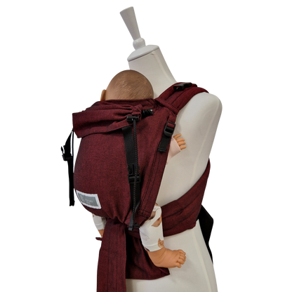 Storchenwiege Talemo Half-Buckle Babytrage – Bordeaux