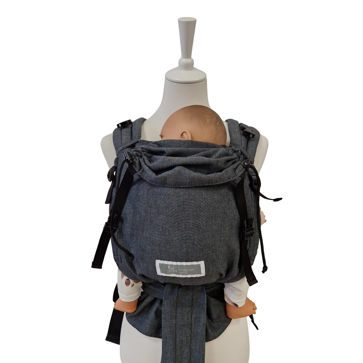 Storchenwiege Talemo Half-Buckle Babytrage – Graphit