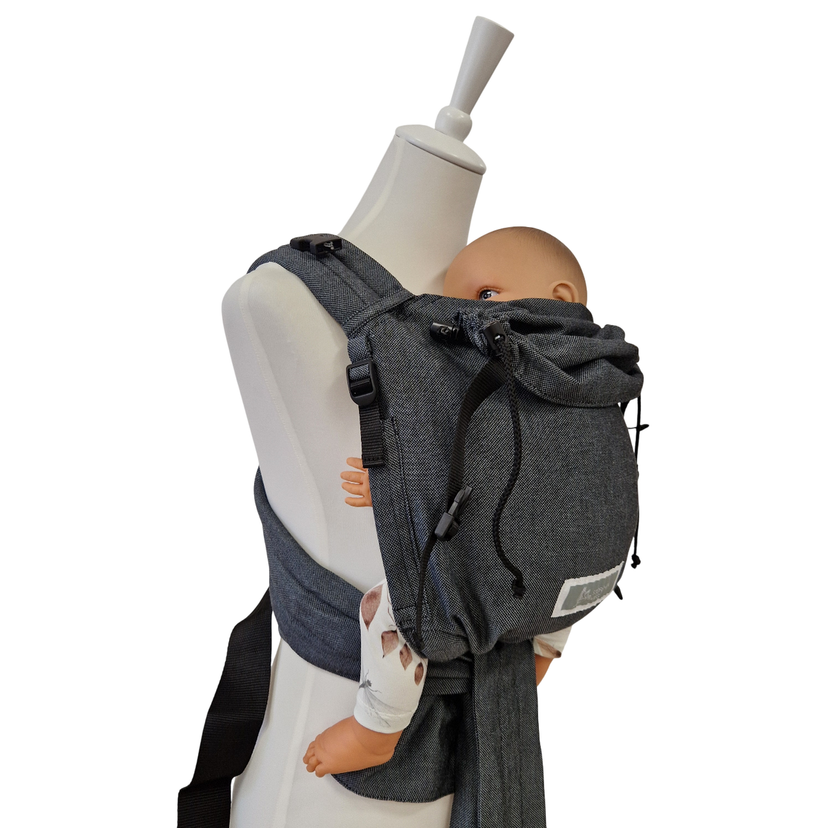 Storchenwiege Talemo Half-Buckle Babytrage – Graphit
