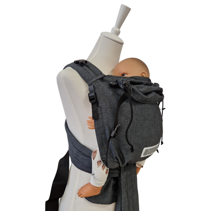 Storchenwiege Talemo Half-Buckle Babytrage – Graphit