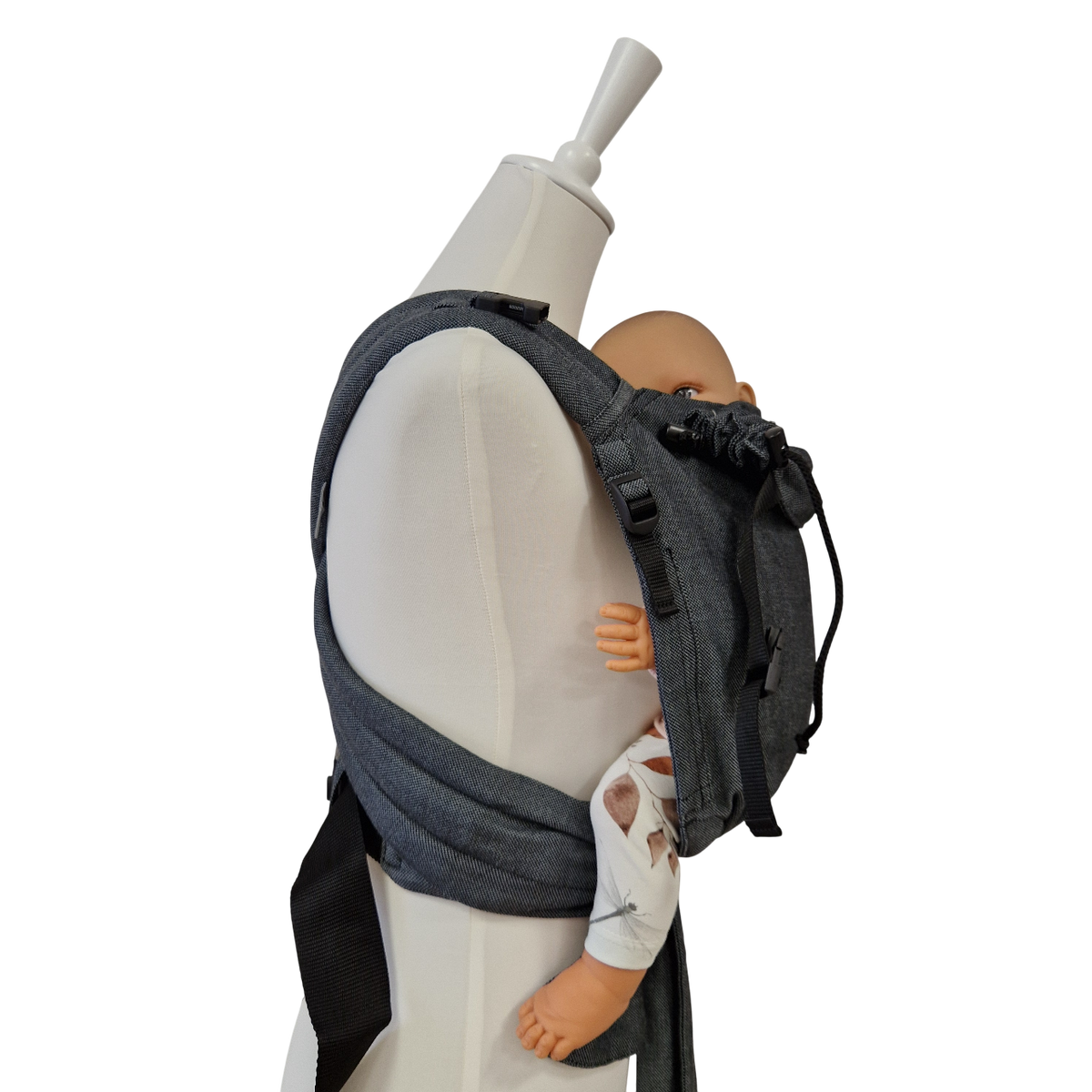 Storchenwiege Talemo Half-Buckle Babytrage – Graphit