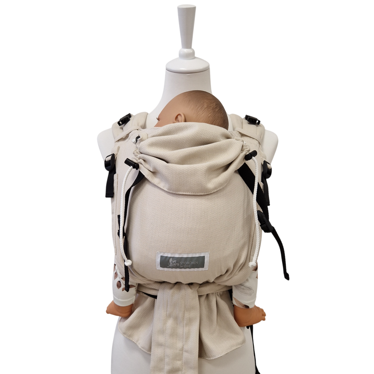 Storchenwiege Talemo Half-Buckle Babytrage – Fischgrat