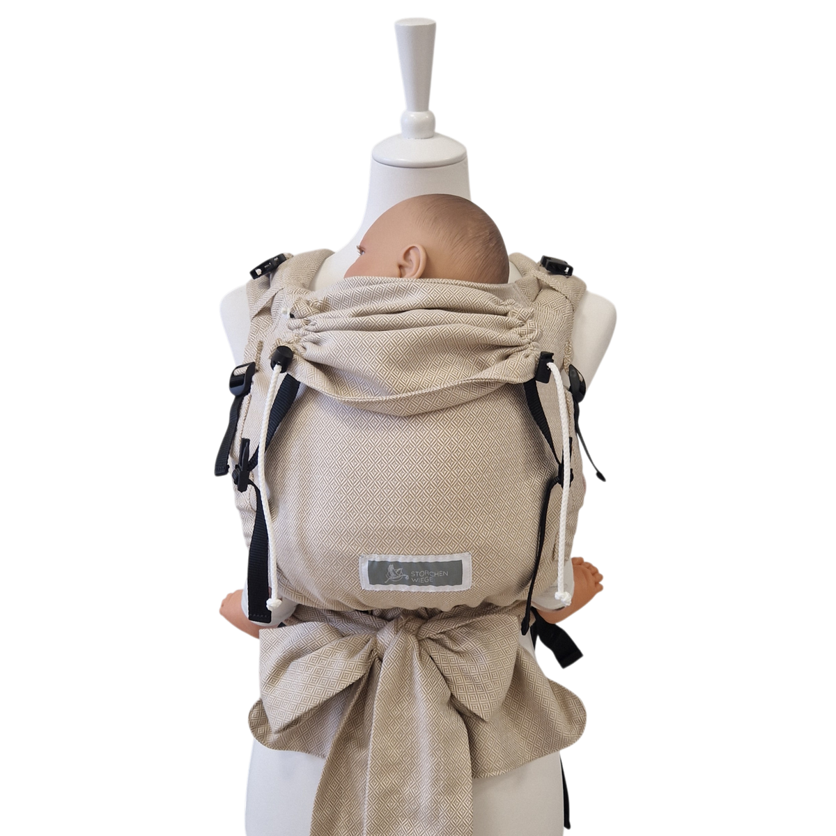 Storchenwiege Talemo Half-Buckle Babytrage – Leo Natur