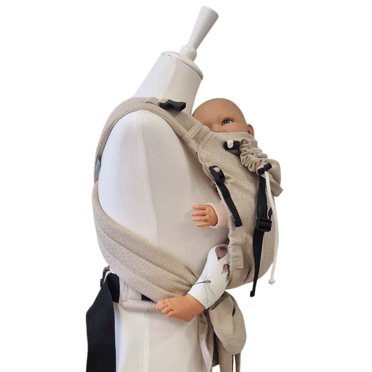Storchenwiege Talemo Half-Buckle Babytrage – Leo Natur
