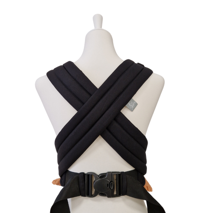 Storchenwiege Talemo Half-Buckle Babytrage – Leo Schwarz-Weiss