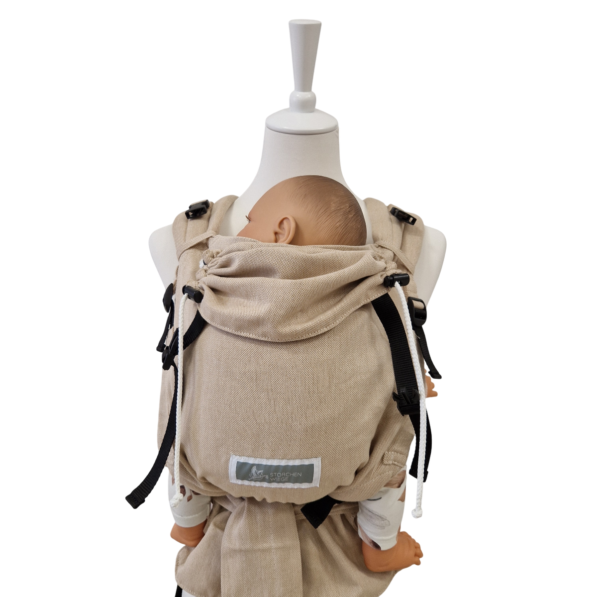 Storchenwiege Talemo Half-Buckle Babytrage – Natur