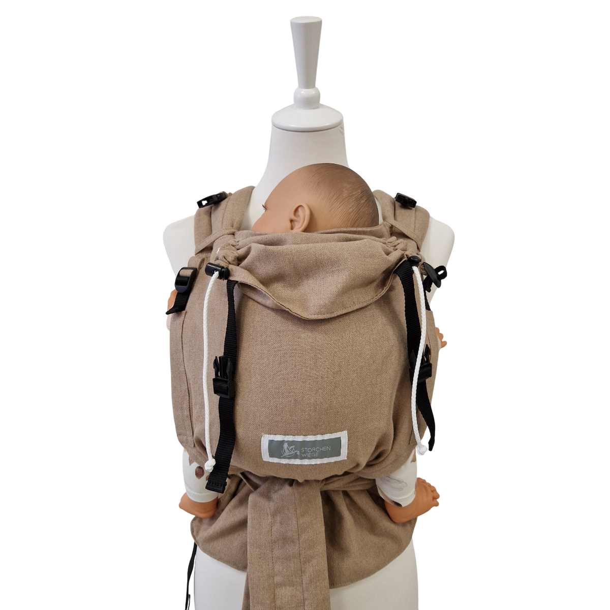 Storchenwiege Talemo Half-Buckle Babytrage – Sand
