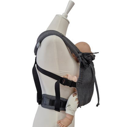 Storchenwiege Valeno Full-Buckle Babytrage – Graphit