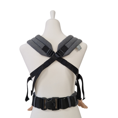 Storchenwiege Valeno Full-Buckle Babytrage – Graphit