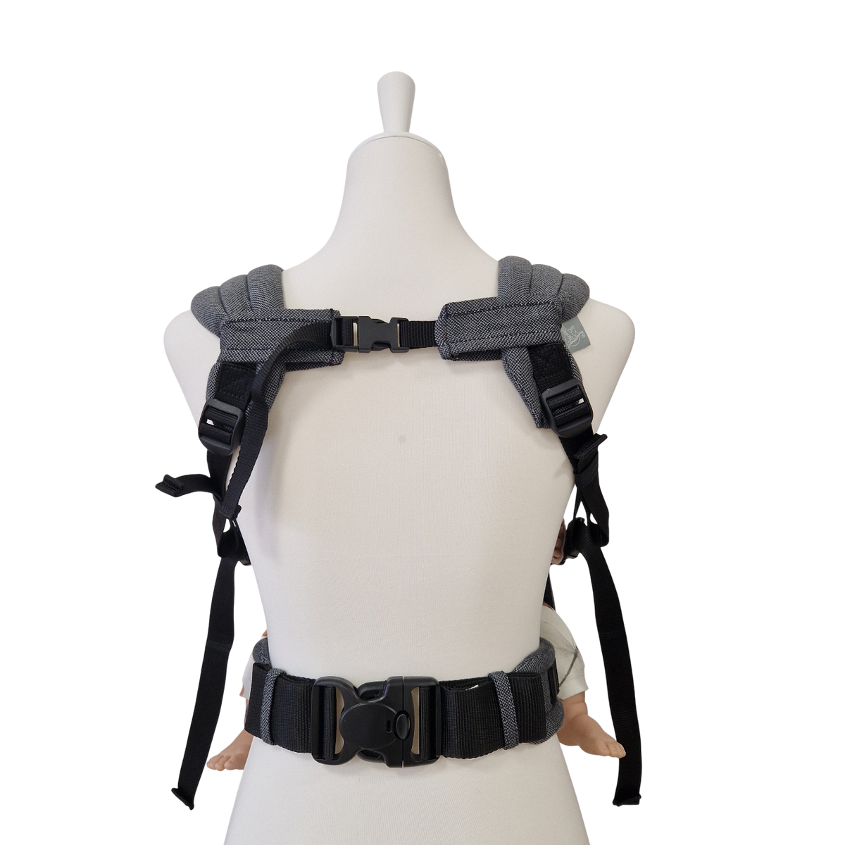 Storchenwiege Valeno Full-Buckle Babytrage – Graphit
