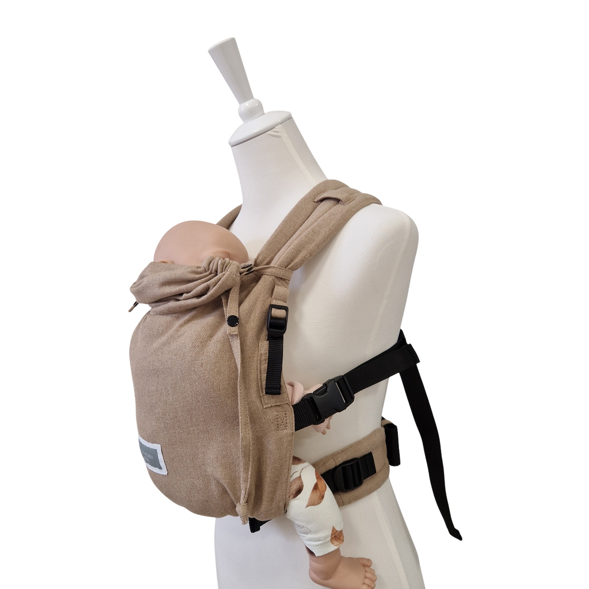 Storchenwiege Valeno Full-Buckle Babytrage – Sand