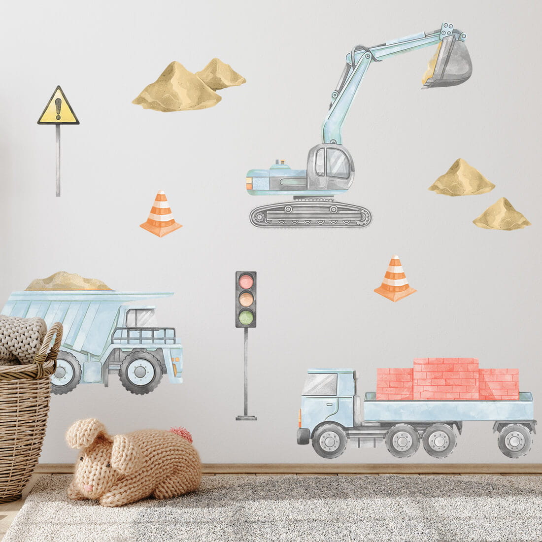 PASTELOWE LOVE Wandtattoo/-aufkleber Große Stickersets