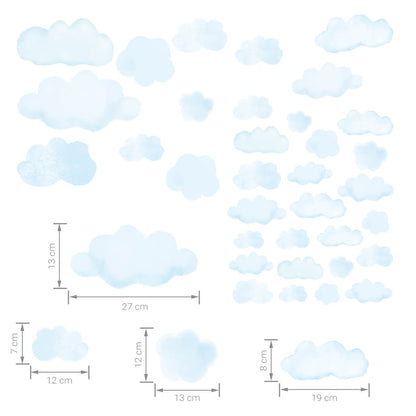 PASTEL LOVE XL Wall Tattoo/Sticker Dinosaur I 8-piece