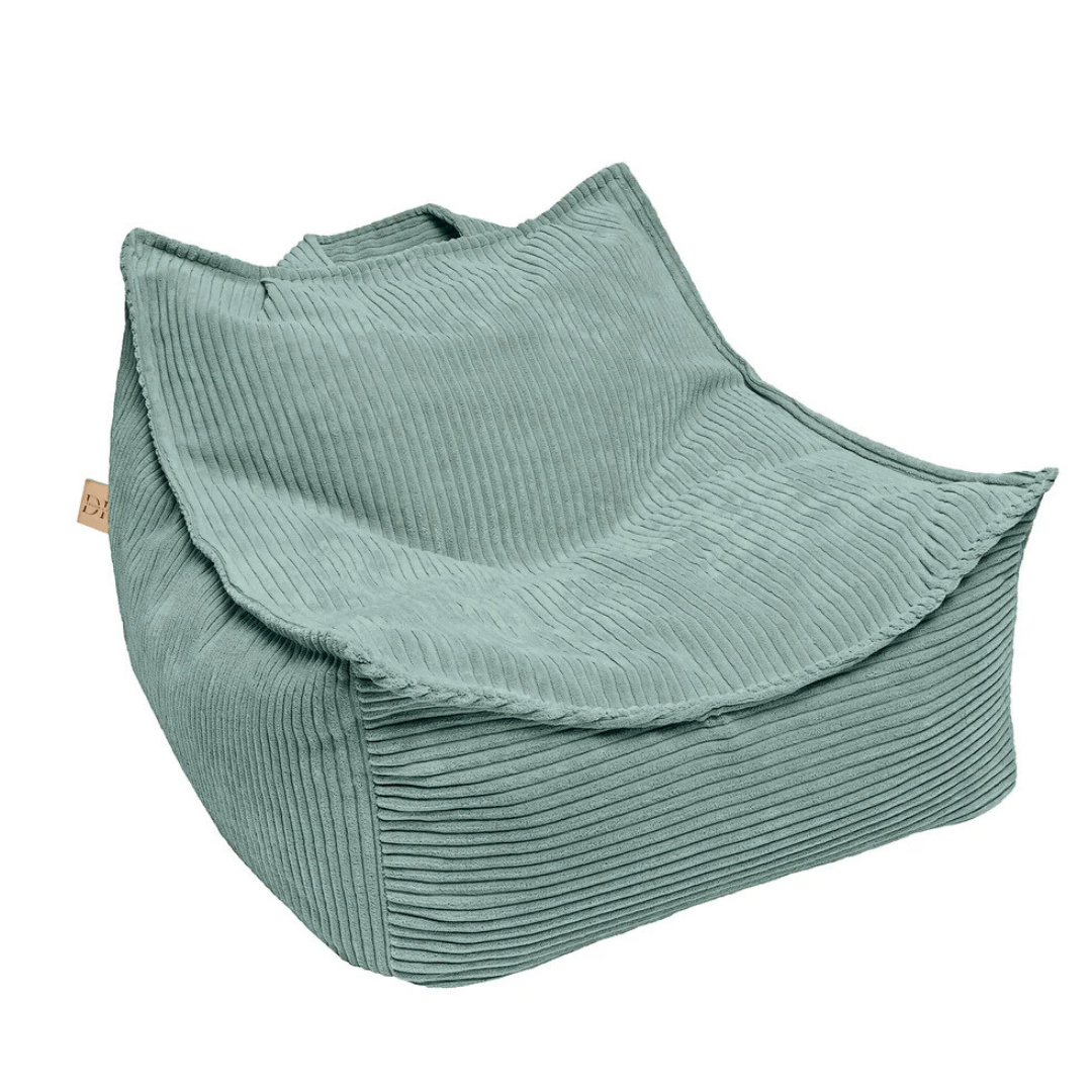 Design4Kids Kindersessel Jewel Cord eckig Cozy Mint