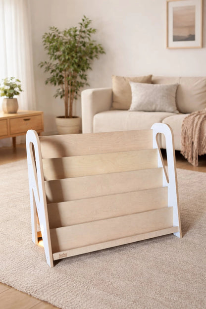 BabyWood Montessori Book Shelf SLIM M - natural