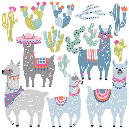 PASTEL LOVE XL Wall Tattoo/Sticker Dinosaur I 8-piece