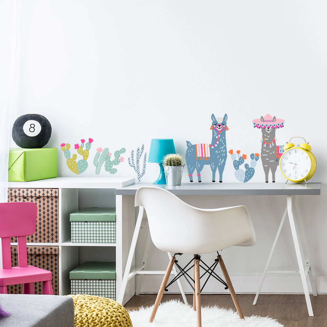 PASTEL LOVE XL Wall Tattoo/Sticker Dinosaur I 8-piece