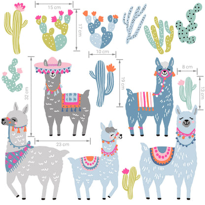 PASTEL LOVE XL Wall Tattoo/Sticker Dinosaur I 8-piece