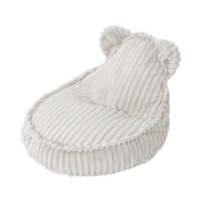Design4Kids Kindersessel Jewel Plüsch-Cord im Bär-Design