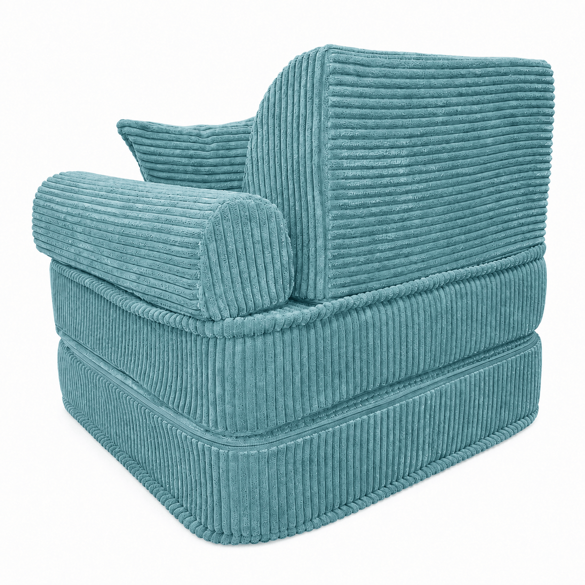 MeowBaby Kindersessel 3-in-1 Max Ästhetik Cord - faltbare Kindercouch &amp; Spielmatratze - Classic Cord Edition