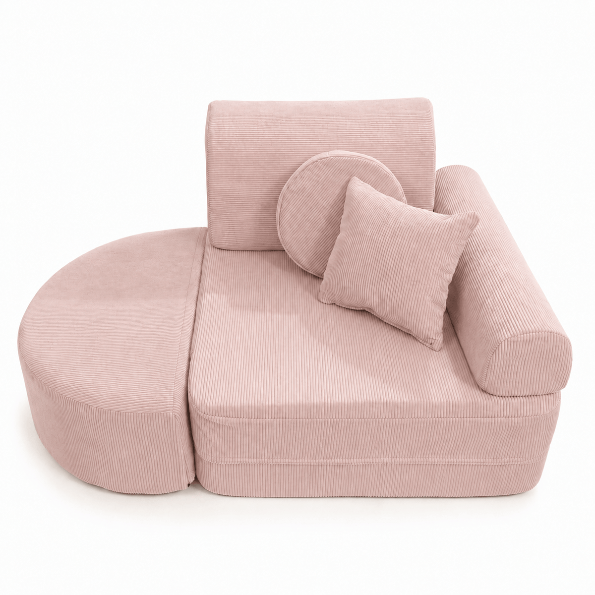 MeowBaby Kindersessel 3-in-1 Max Premium Cord - faltbare Kindercouch &amp; Spielmatratze - Slim Cord Edition