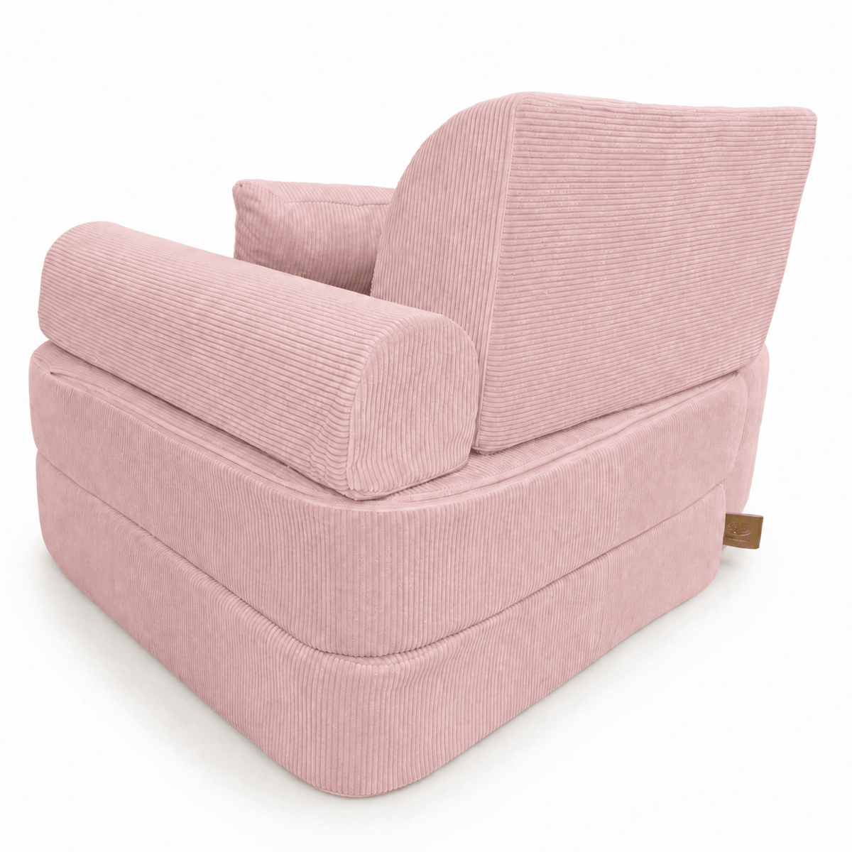 MeowBaby Kindersessel 3-in-1 Max Premium Cord - faltbare Kindercouch &amp; Spielmatratze - Slim Cord Edition