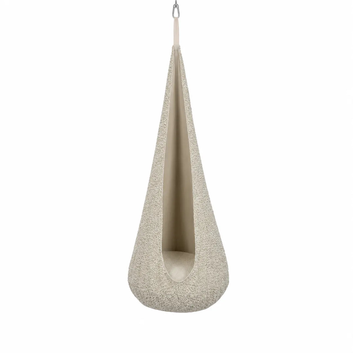 MeowBaby Hängesessel Cocoon Bouclé - ecru