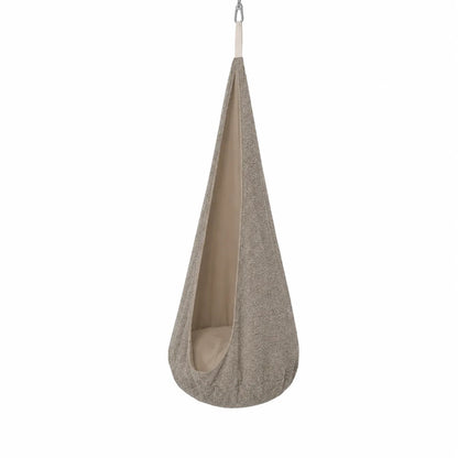 MeowBaby Hängesessel Cocoon Bouclé - taupe