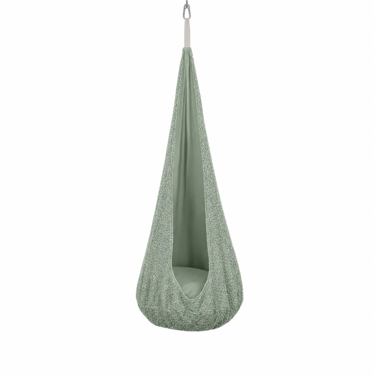 MeowBaby Hängesessel Cocoon Bouclé - cozy mint