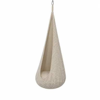 MeowBaby Hängesessel Cocoon Bouclé - ecru