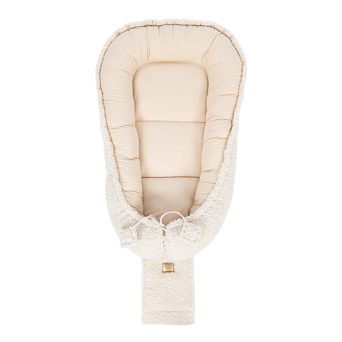 MeowBaby Babynestchen für Neugeborene Bearly – Beige/Creme