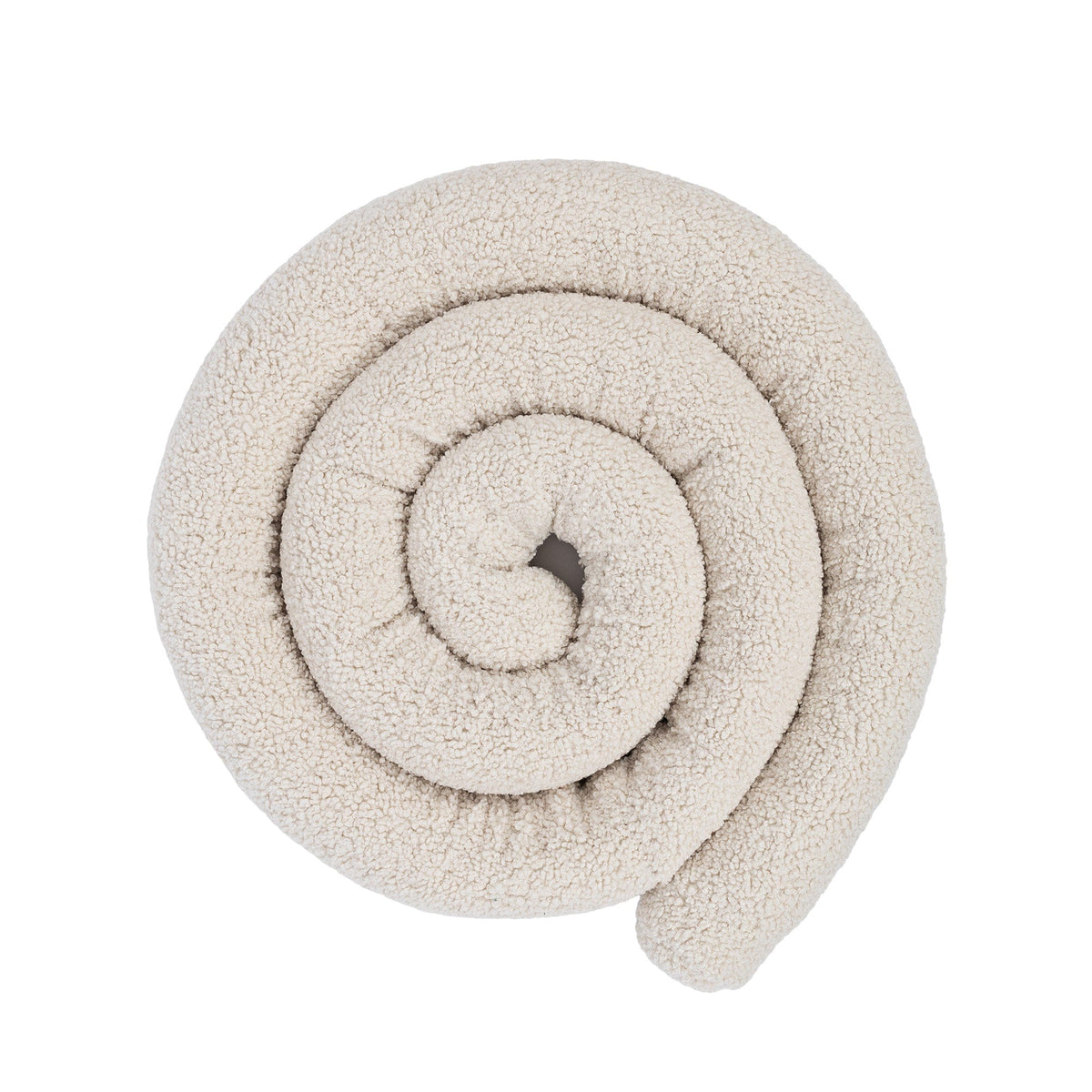 MeowBaby Bed Bumper Bearly, 1.5 m - beige/cream