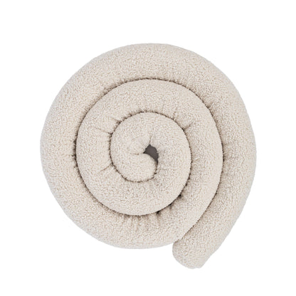 MeowBaby Bed Bumper Bearly, 1.5 m - beige/cream