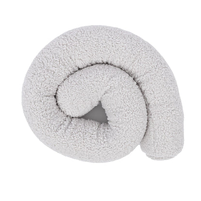 MeowBaby Bed Bumper Bearly, 1.5 m - beige/cream