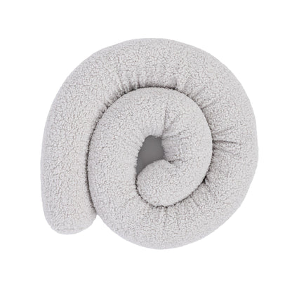 MeowBaby Bed Bumper Bearly, 1.5 m - beige/cream