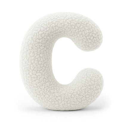 Meowbaby Alphabet Letter Pillow Off White | Bearly