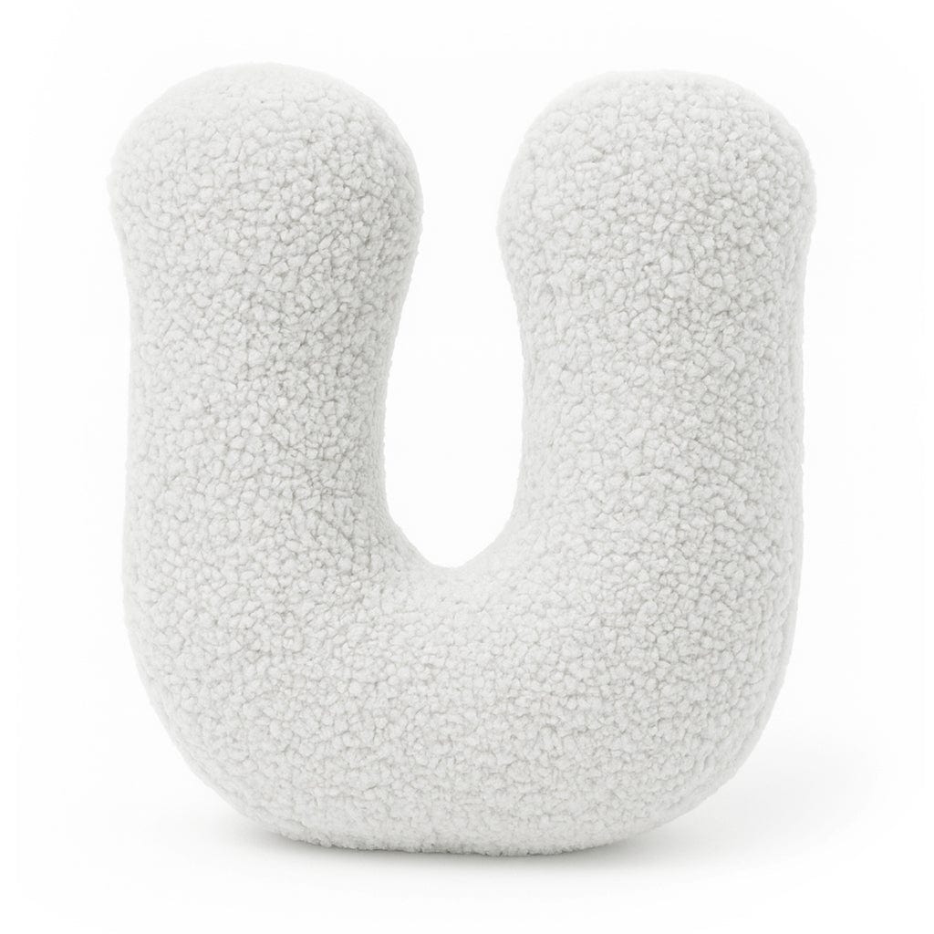 Meowbaby Alphabet Letter Pillow Off White | Bearly