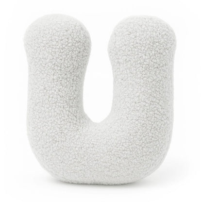 Meowbaby Alphabet Letter Pillow Off White | Bearly