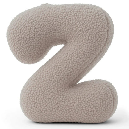 Design4Kids Buchstaben-Kissen Teddy - taupe