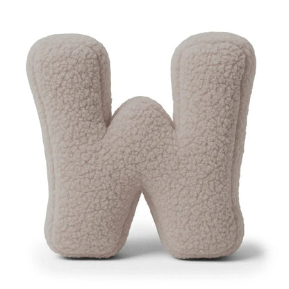 Design4Kids Buchstaben-Kissen Teddy - taupe