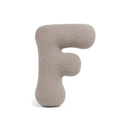 Design4Kids Buchstaben-Kissen Teddy - taupe