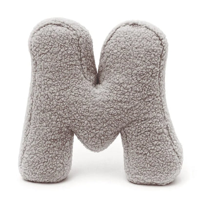 Design4Kids Buchstaben-Kissen Teddy - taupe
