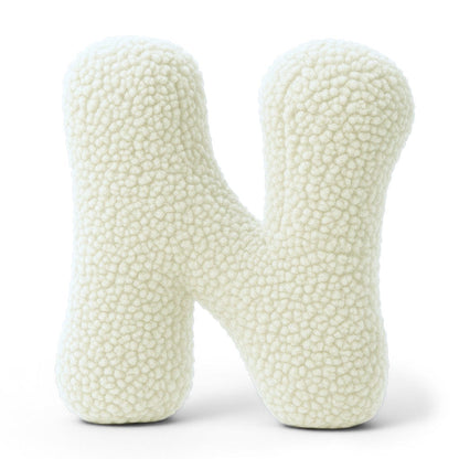 Meowbaby Alphabet Letter Pillow Cream | Bearly