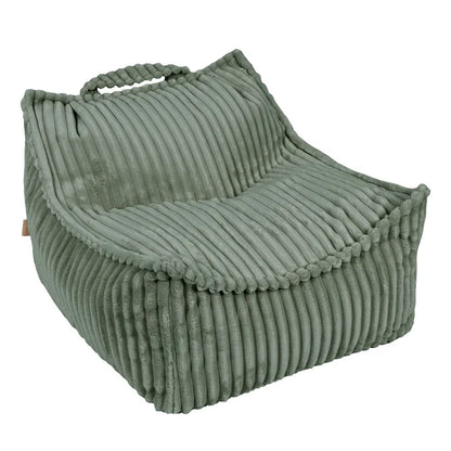 Design4Kids Kindersessel Jewel Plüsch-Cord eckig