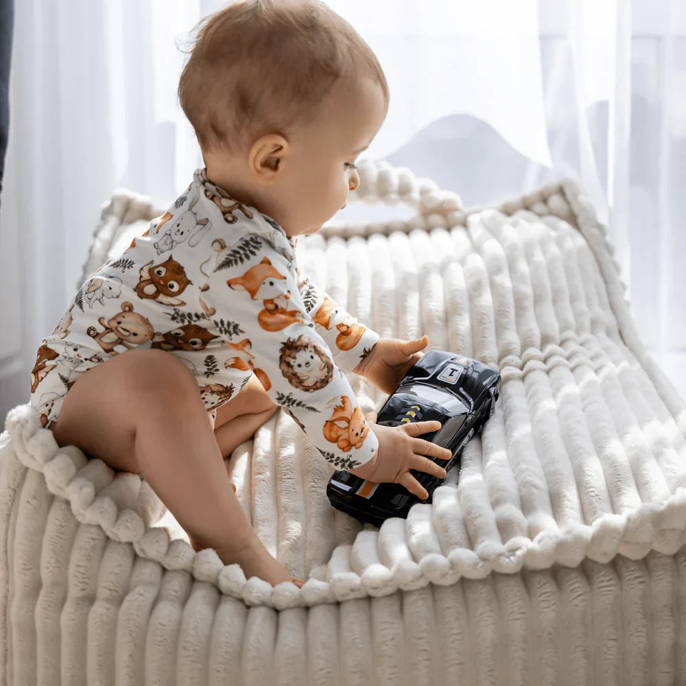 Design4Kids Kindersessel Jewel Plüsch-Cord eckig