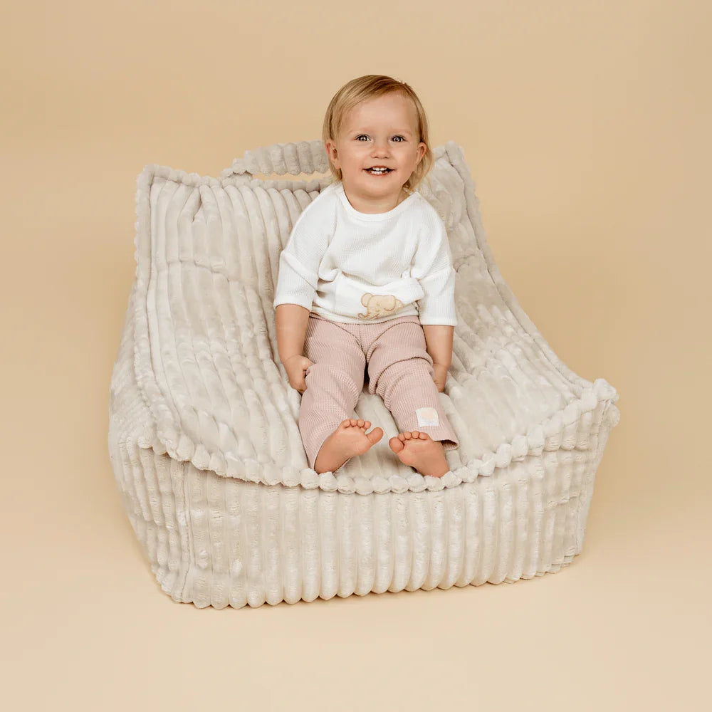 Design4Kids Kindersessel Jewel Plüsch-Cord eckig